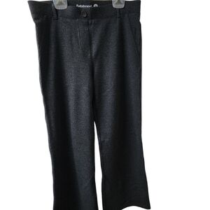 Betabrand Black Formal Trousers with Textured Fabric